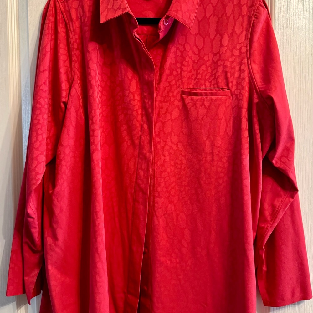 Athleta Vibrant Red Shirt